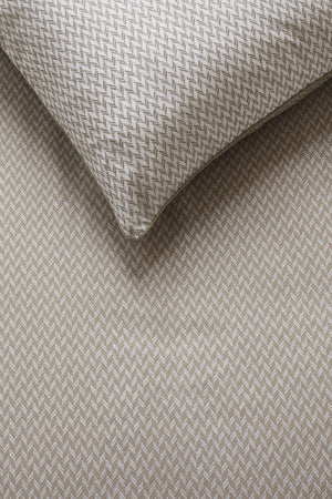 Riviera Maison Dekbedovertrek Emery Taupe- fris katoen