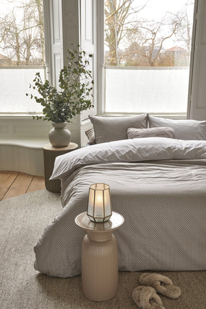 Riviera Maison Dekbedovertrek Emery Taupe- fris katoen