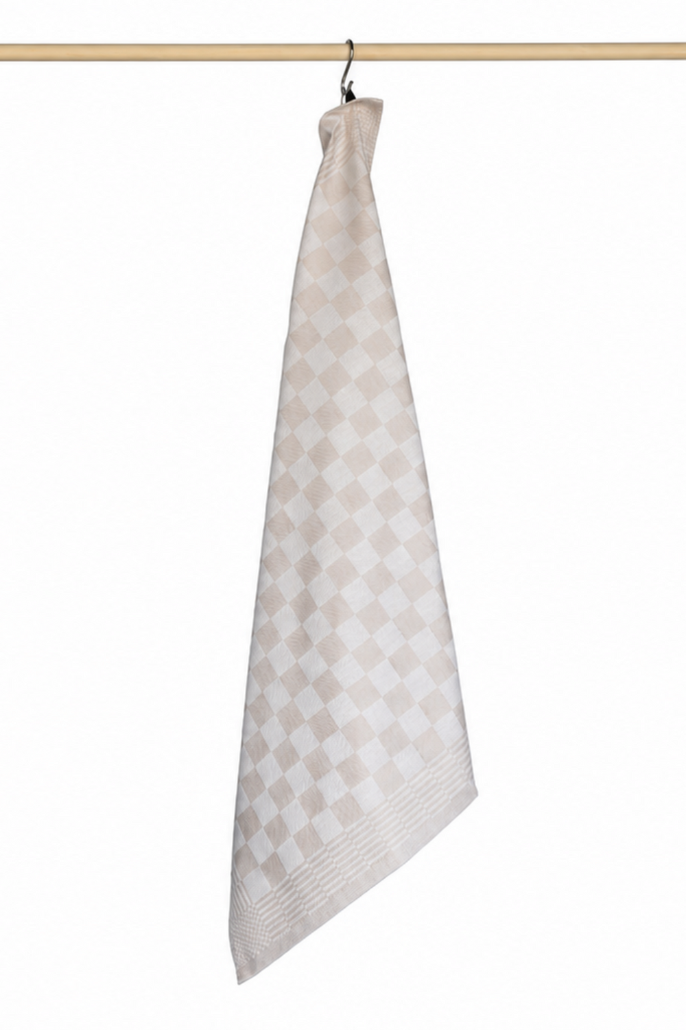 Jorzolino Theedoek Kleine Ruit Sand 65x65
