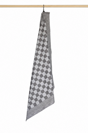 Jorzolino Theedoek Kleine Ruit Grey 65x65