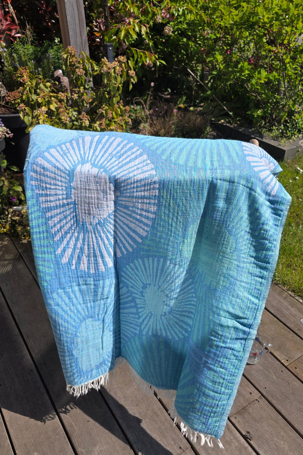 Zusenzomer Hamamdoek Alya Green/Blue