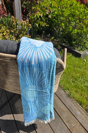 Zusenzomer Hamamdoek Alya Green/Blue