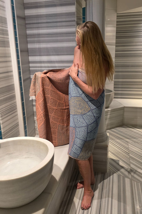 Hamamdoek Zusenzomer Leyla Blue
