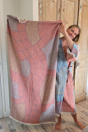 Hamamdoek Zusenzomer Leyla Bordeaux