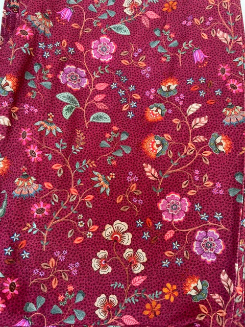 Pip Studio Nachthemd Desiree Flora Bangalore Dark Pink