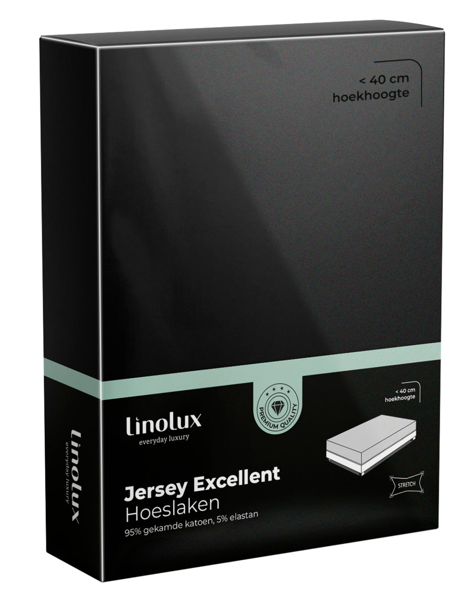 Hoeslaken Linolux Jersey Excellent Black