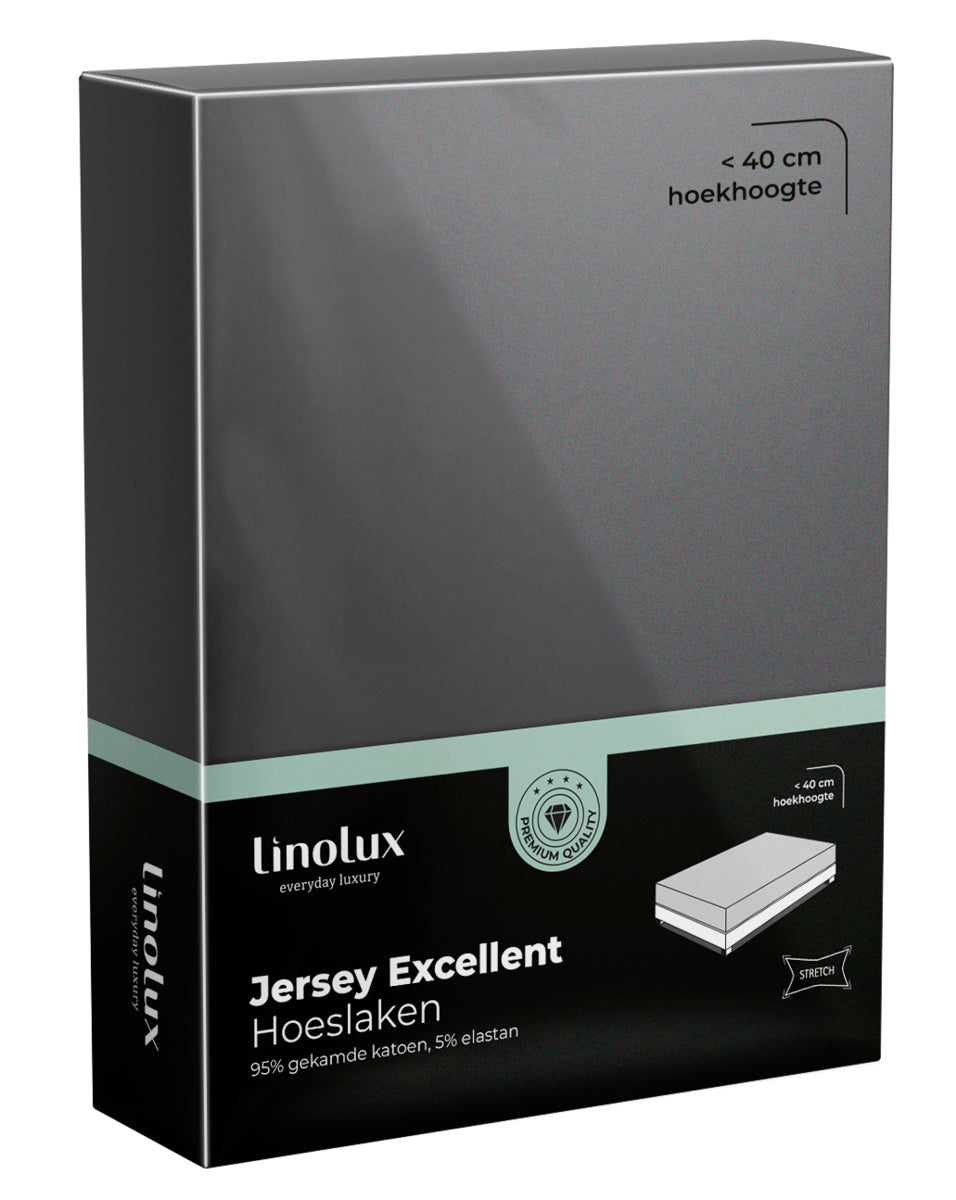 Hoeslaken Linolux Jersey Excellent Dark Grey
