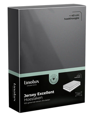 Hoeslaken Linolux Jersey Excellent Dark Grey