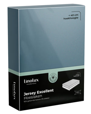 Hoeslaken Linolux Jersey Excellent Denim