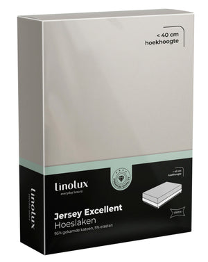 Hoeslaken Linolux Jersey Excellent Stone