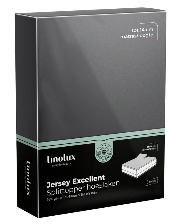 Spittopper Hoeslaken Linolux Jersey Excellent Dark Grey