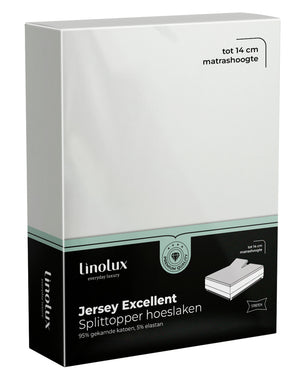 Splittopper Hoeslaken Linolux Jersey Excellent Off White