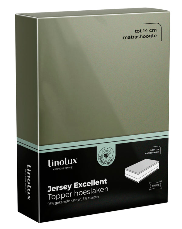 Topper Hoeslaken Linolux Jersey Excellent Green