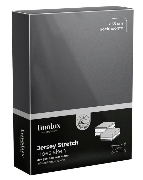 Hoeslaken Linolux Jersey Dark Grey
