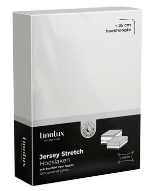 Hoeslaken Linolux Jerey Off White