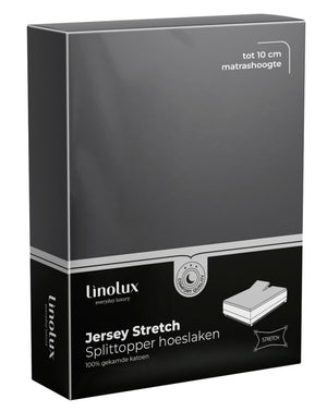 Splittopper Hoeslaken Linolux Jersey Dark Grey