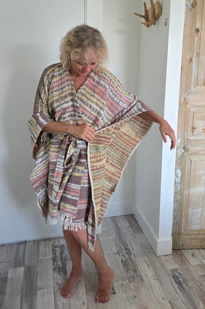 ZusenZomer Kimono Dress Elif Bordeaux