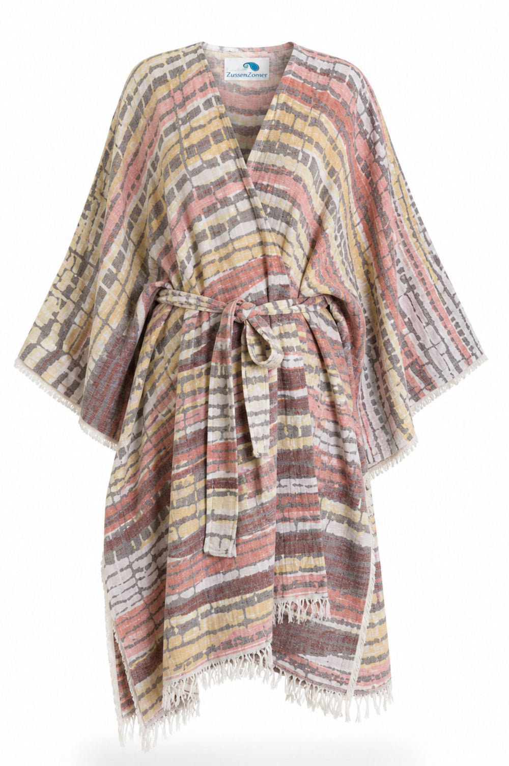 ZusenZomer Kimono Dress Elif Bordeaux