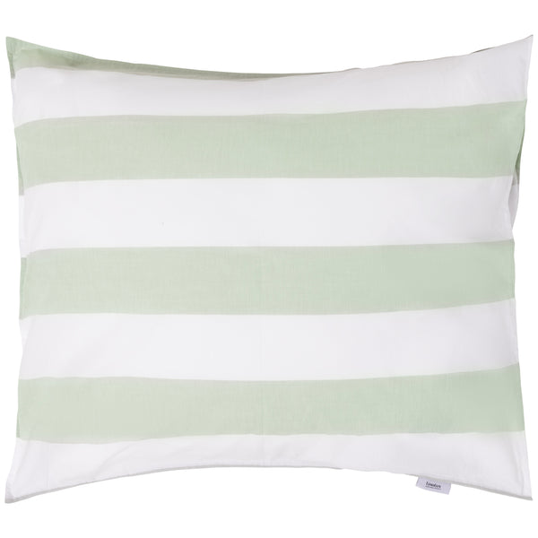 Kussensloop Linolux Beach Stripe Mineral Green 60x70