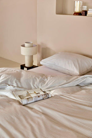 Dekbedovertrek Linolux Fresh Stripe Mineral Green