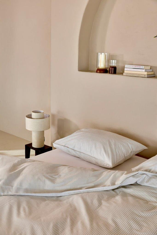 Kussensloop Linolux Fresh Stripe Mineral Green 60x70