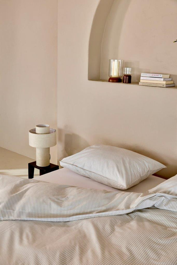 Kussensloop Linolux Fresh Stripe Mineral Green 60x70