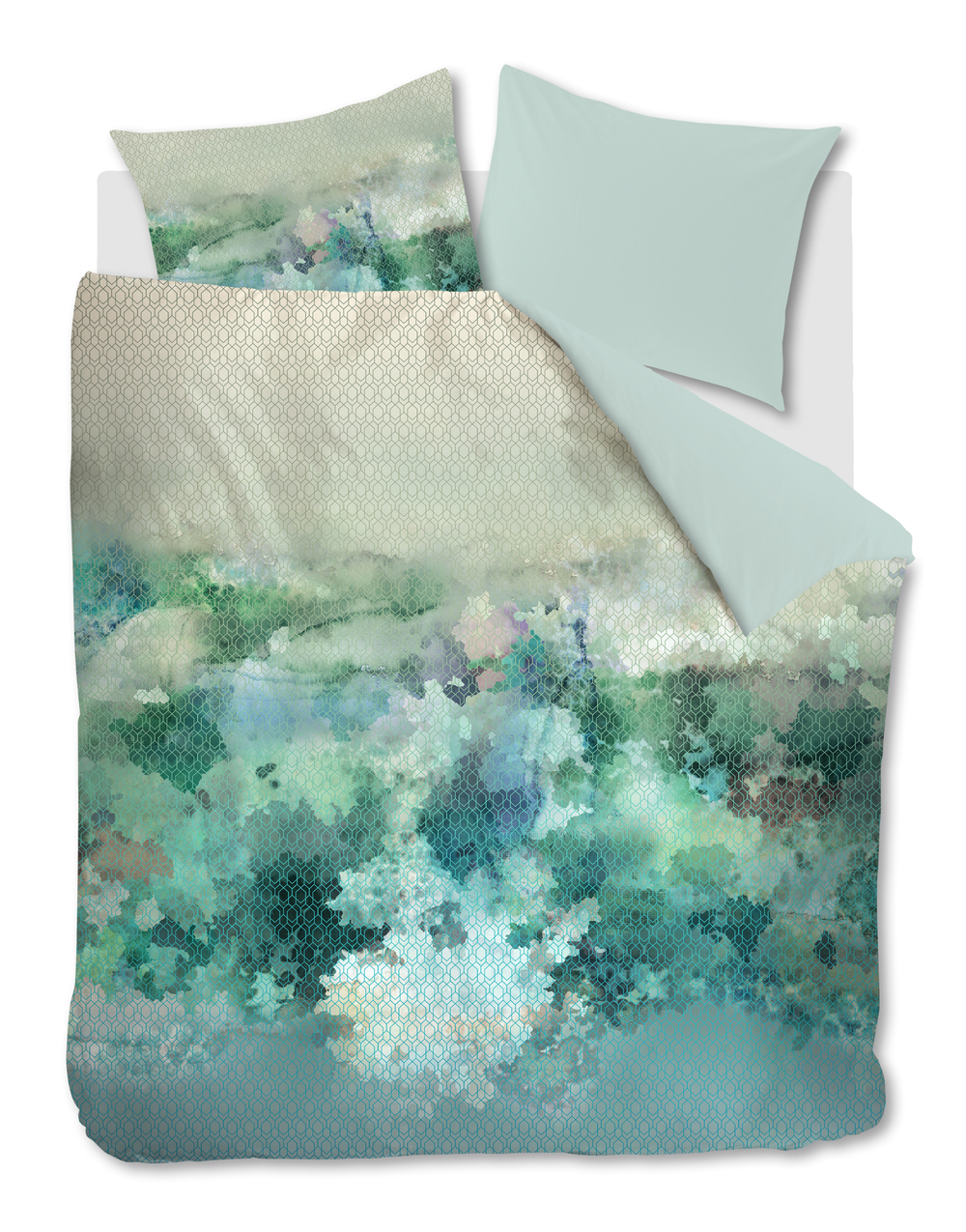 Dekbedovertrek Kardol Presence Blue Green