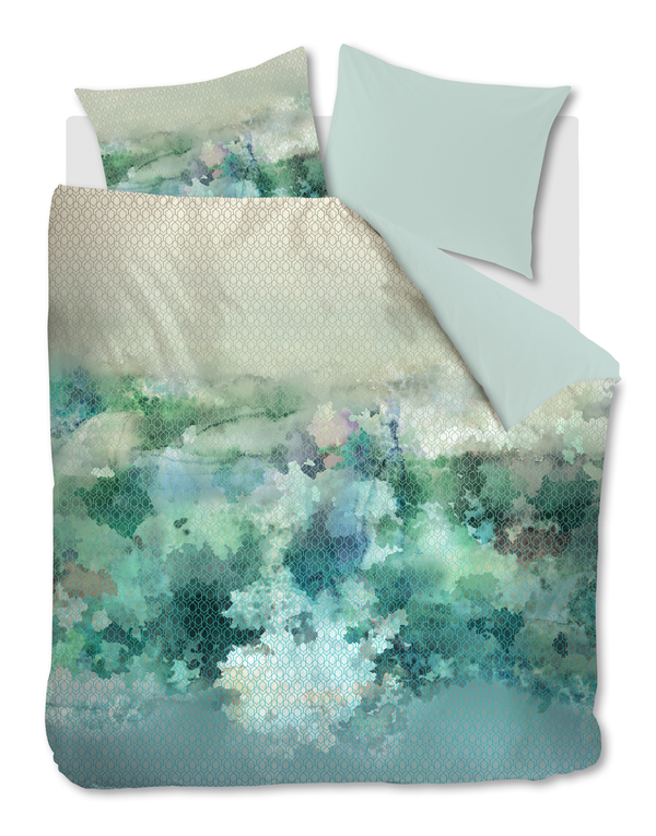 Dekbedovertrek Kardol Presence Blue Green