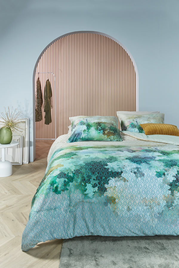 Dekbedovertrek Kardol Presence Blue Green