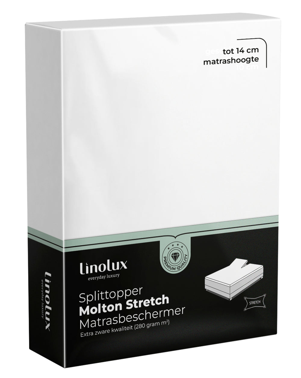 Molton Splittopper Hoeslaken Linolux Stretch De Luxe