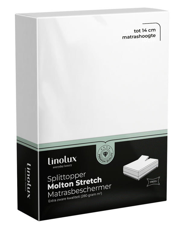 Molton Splittopper Hoeslaken Linolux Stretch De Luxe
