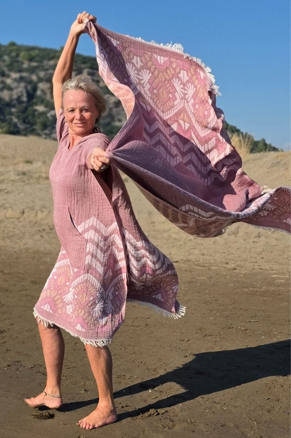 Hamamdoek Zusenzomer Reza Bordeaux
