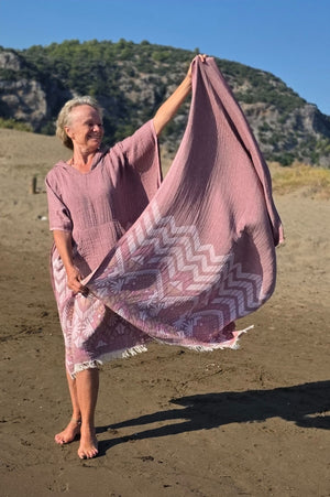 Hamamdoek Zusenzomer Reza Bordeaux