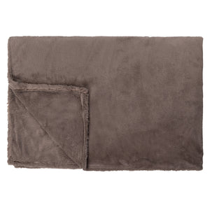 Plaid Linolux Rabbit Fur Taupe
