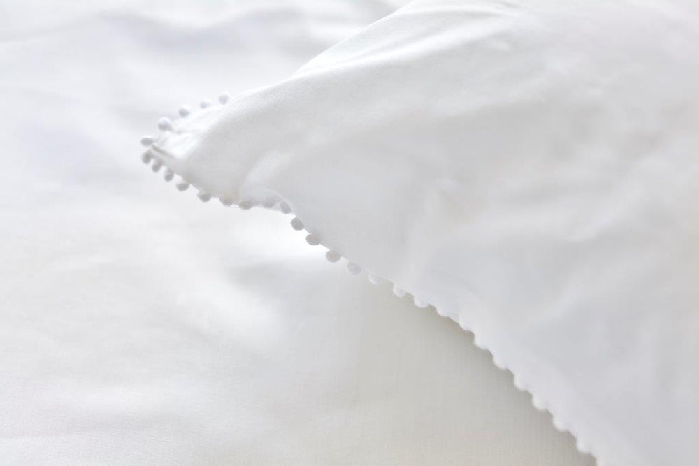 Kussensloop Linolux Pompom White