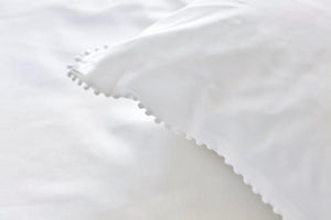 Kussensloop Linolux Pompom White