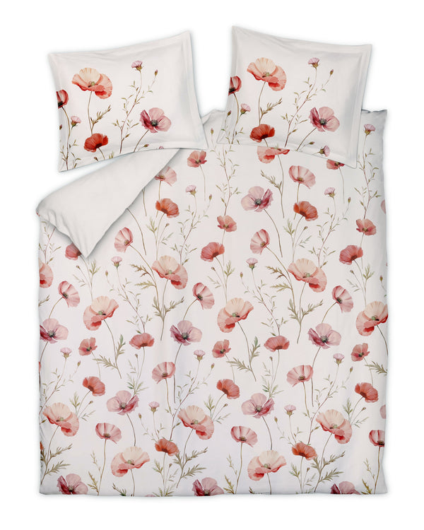 Dekbedovertrek Vandyck Poppy Fields Cream Tan