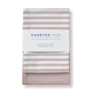 Vandyck Pure Kitchen Keukenset | Keuken- & Theedoek Seoia pink