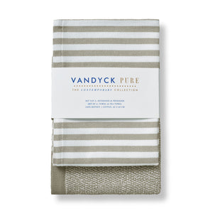 Vandyck Pure Kitchen Keukenset | Keuken- & Theedoek Salie