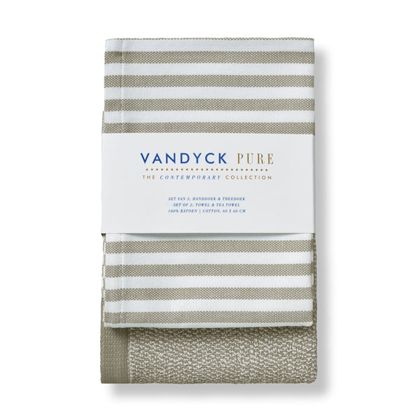 Vandyck Pure Kitchen Keukenset | Keuken- & Theedoek Salie