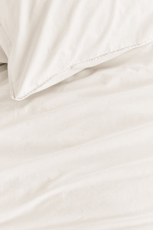 Dekbedovertrek Linolux Washed Cotton White