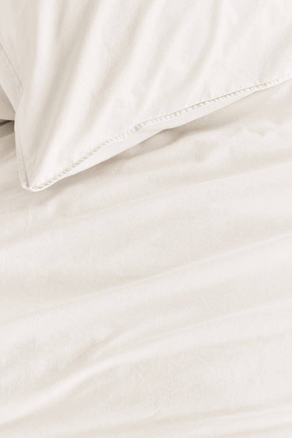 Dekbedovertrek Linolux Washed Cotton White