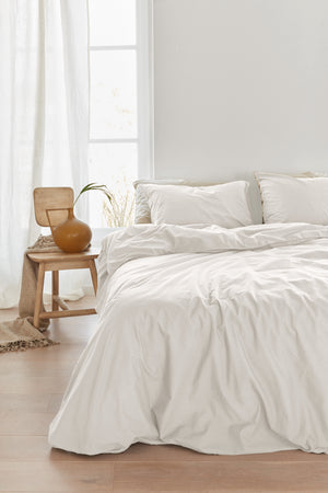 Dekbedovertrek Linolux Washed Cotton White