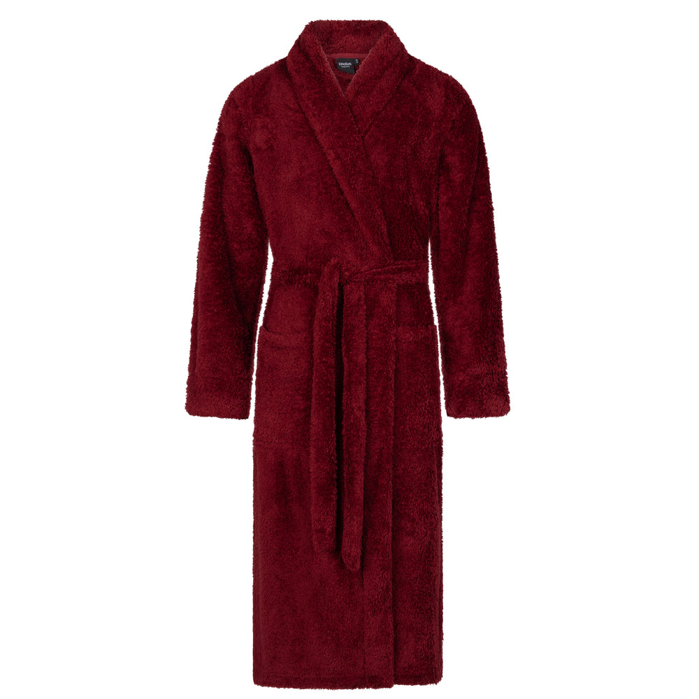 Linolux Badjas Noah Burgundy - Fleece