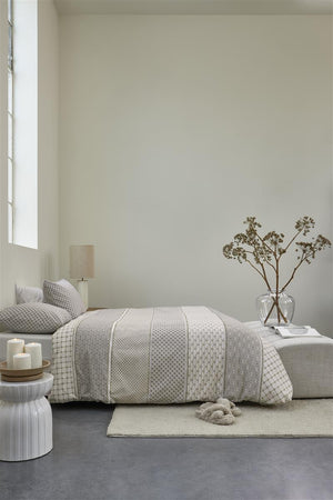 Riviera Maison Dekbedovertrek Robes Taupe