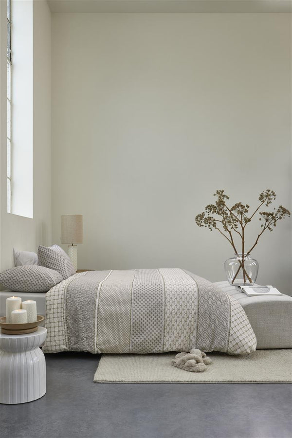 Riviera Maison Dekbedovertrek Robes Taupe