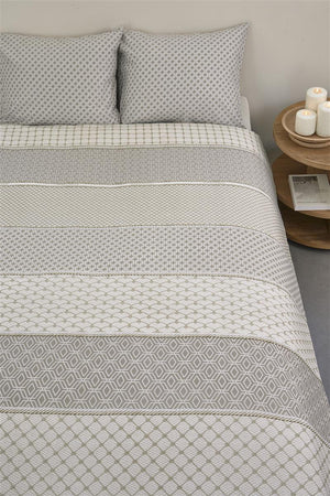 Riviera Maison Dekbedovertrek Robes Taupe