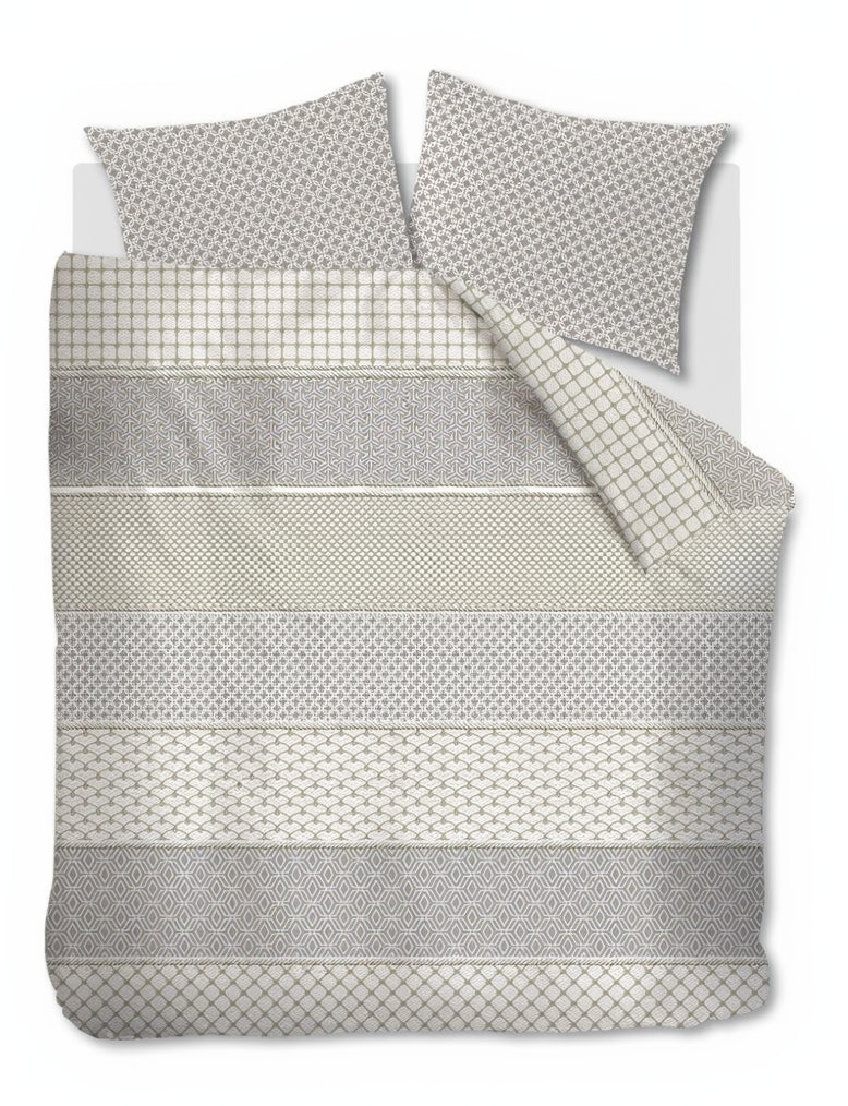 Riviera Maison Dekbedovertrek Robes Taupe