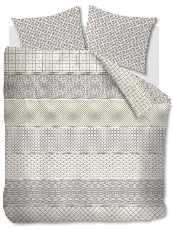 Riviera Maison Dekbedovertrek Robes Taupe