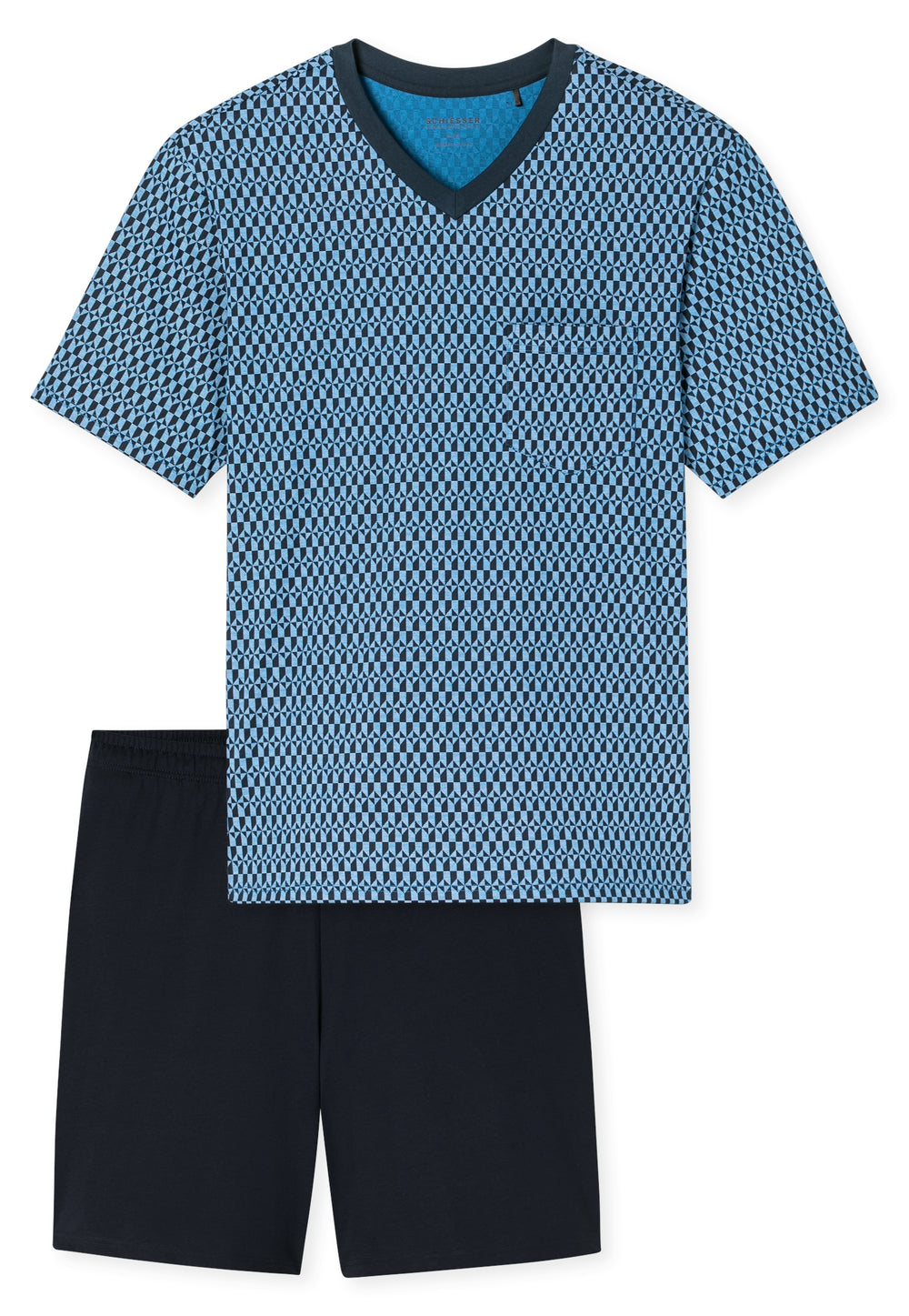 Schiesser Shortama 181161 Blue